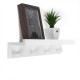 Wood Wall Rack Decorative Clothes Hook Wall Mounted Carved Shelves Key Storage Hanging Holder Kitchen Organizer Home Office