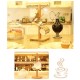 Wooden Cup Holder Teacup Mug Drain Rack Stand 6 Cups Drain Cup Hanging Stand Coffee Cup Display Stand