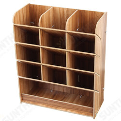 Wooden Desk Organizer Multi-Functional DIY Pen Holder Box Desktop stationery Home Office Supply Storage Rack Wooden Desk Organizer Multi-Functional DIY Pen Holder Box Desktop stationery Home Office Supply Storage Rack