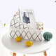 Wooden Handle Felt Receiving Basket Simple Sorting Storage Bags Cosmetic Fabric Storage Basket Desktop Storage Supplies