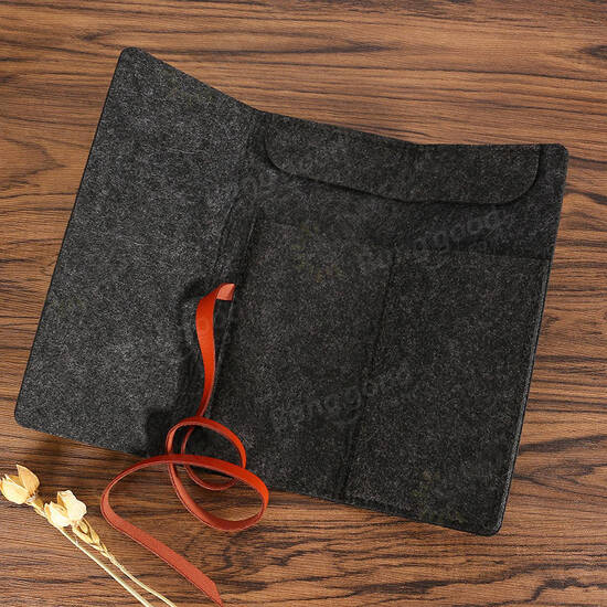 Wool Felt Pencil Pen Case Multifunction Cosmetic Makeup Bag Large Capacity Pouch Purse Storage Bag