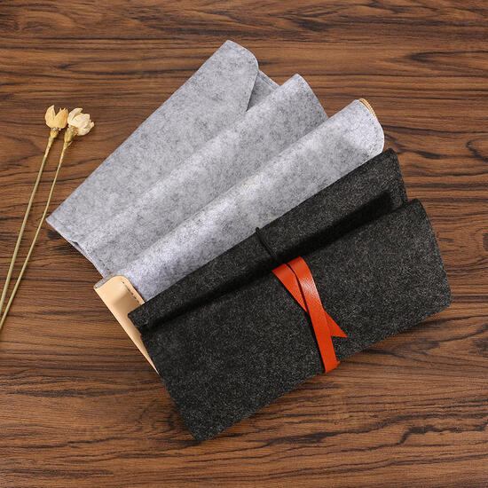 Wool Felt Pencil Pen Case Multifunction Cosmetic Makeup Bag Large Capacity Pouch Purse Storage Bag