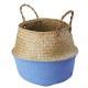 Woven Flower Basket Foldable Bamboo Storage Toy Dirty Clothes Basket Home House Supplies
