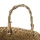 Woven Flower Basket Foldable Bamboo Storage Toy Dirty Clothes Basket Home House Supplies