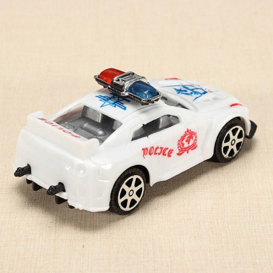 12xHZ Slide Racing Car Toys with Light Police Car Color Random