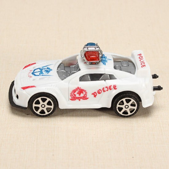 12xHZ Slide Racing Car Toys with Light Police Car Color Random