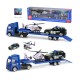 1:64 Mini Alloy Engineering Vehicle Sliding Trailer Child Car Diecast Model Toy