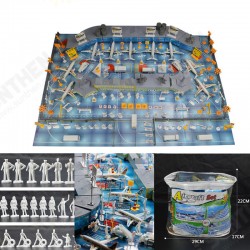 200 pcs Set Simulation Airport Scene Toy Set Aircraft Model Children's Toys Gift Decora 200 pcs Set Simulation Airport Scene Toy Set Aircraft Model Children's Toys Gift Decora
