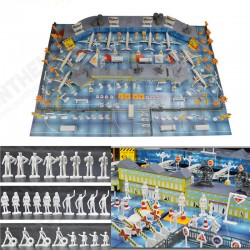 200 pcs Set Simulation Airport Scene Toy Set Aircraft Model Children's Toys Gift Decora 200 pcs Set Simulation Airport Scene Toy Set Aircraft Model Children's Toys Gift Decora