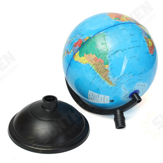 20cm Blue Ocean World Globe Map With Swivel Stand Geography Educational Toy Gift