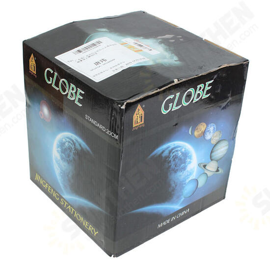 20cm Blue Ocean World Globe Map With Swivel Stand Geography Educational Toy Gift