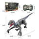 2.4G 5CH RC Raptors Velociraptor Dinosaur Electric Walking Simulation Animal Remote Control Jurassic Dinobot Model with Sound and Lights Toy for Kids Gift