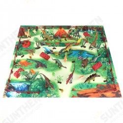 28/33/34/63/65Pcs Multi-style Diecast Dinosaurs Model Play Set Educational Toy with Play Mat for Kids Christmas Birthday Party Gift 28/33/34/63/65Pcs Multi-style Diecast Dinosaurs Model Play Set Educational Toy with Play Mat for Kids Christmas Birthday Party Gift