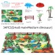 28/33/34/63/65Pcs Multi-style Diecast Dinosaurs Model Play Set Educational Toy with Play Mat for Kids Christmas Birthday Party Gift
