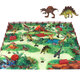 28/33/34/63/65Pcs Multi-style Diecast Dinosaurs Model Play Set Educational Toy with Play Mat for Kids Christmas Birthday Party Gift