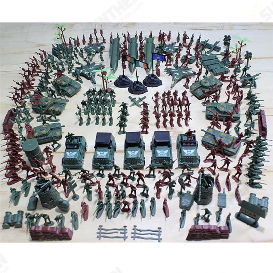 307PCS 4-9CM Military Soldier Army Men Figure Model Building Suit For Kids Children Gift Toys