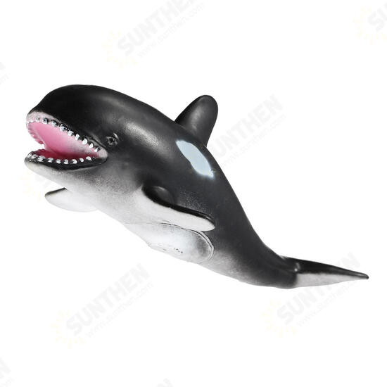 30cm White Shark Killer Whale Soft Model Toys Glue Material