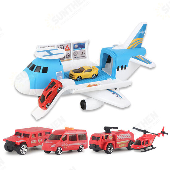 3/7 Pcs Simulation Track Inertia Aircraft Large Size Passenger Plane Kids Airliner Model Toy for Kids Birthdays Christmas Gift