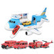 3/7 Pcs Simulation Track Inertia Aircraft Large Size Passenger Plane Kids Airliner Model Toy for Kids Birthdays Christmas Gift