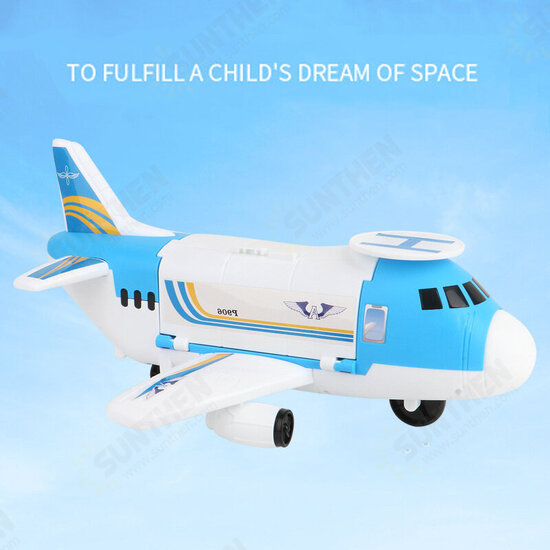 3/7 Pcs Simulation Track Inertia Aircraft Large Size Passenger Plane Kids Airliner Model Toy for Kids Birthdays Christmas Gift