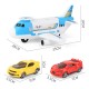 3/7 Pcs Simulation Track Inertia Aircraft Large Size Passenger Plane Kids Airliner Model Toy for Kids Birthdays Christmas Gift
