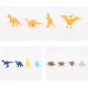 38Pcs Jungle Wildlife Animal Diecast Dinosaur Model Puzzle Drawing Early Education Set Toy for Kids Gift