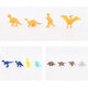 38Pcs Jungle Wildlife Animal Diecast Dinosaur Model Puzzle Drawing Early Education Set Toy for Kids Gift