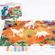 38Pcs Jungle Wildlife Animal Diecast Dinosaur Model Puzzle Drawing Early Education Set Toy for Kids Gift