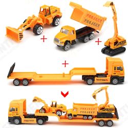 4in1 Kids Toy Recovery Vehicle Tow Truck Lorry Low Loader Diecast Model Toys Construction Xmas 4in1 Kids Toy Recovery Vehicle Tow Truck Lorry Low Loader Diecast Model Toys Construction Xmas