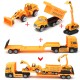 4in1 Kids Toy Recovery Vehicle Tow Truck Lorry Low Loader Diecast Model Toys Construction Xmas