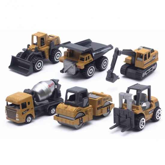 6 PCS 1:64 Alloy Trcuk Classic Colorful Car Diecast Model Toys Set for Kids Gift