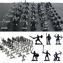 60PCS Sliver Black Mixing Static Model Toys For Kids Children Gift 60PCS Sliver Black Mixing Static Model Toys For Kids Children Gift