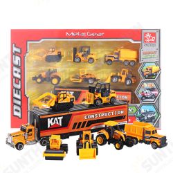 7 PCS Alloy Plastic Diecast Engineering Vehicle Ambulance Polices Car Model Toy Set for Children Gift 7 PCS Alloy Plastic Diecast Engineering Vehicle Ambulance Polices Car Model Toy Set for Children Gift