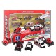 7 PCS Alloy Plastic Diecast Engineering Vehicle Ambulance Polices Car Model Toy Set for Children Gift