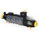 Alloy Inertia Shark Artillery Submarine Vehicle Set Diecast Car Model Toys for Kids Gift