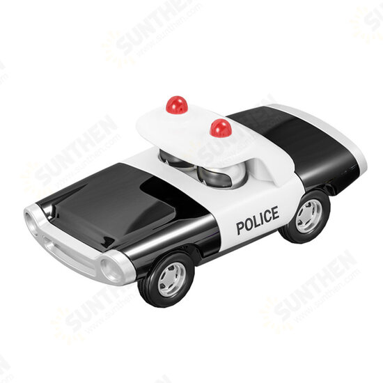 Alloy Police Pull Back Diecast Car Model Toy for Gift Collection Home Decoration