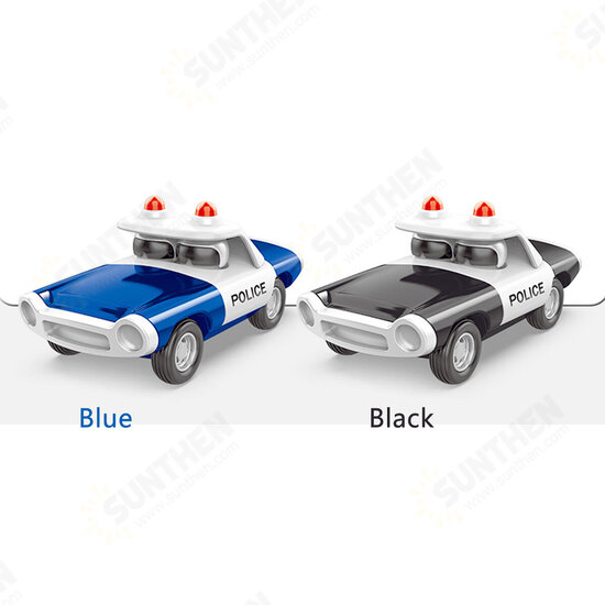 Alloy Police Pull Back Diecast Car Model Toy for Gift Collection Home Decoration