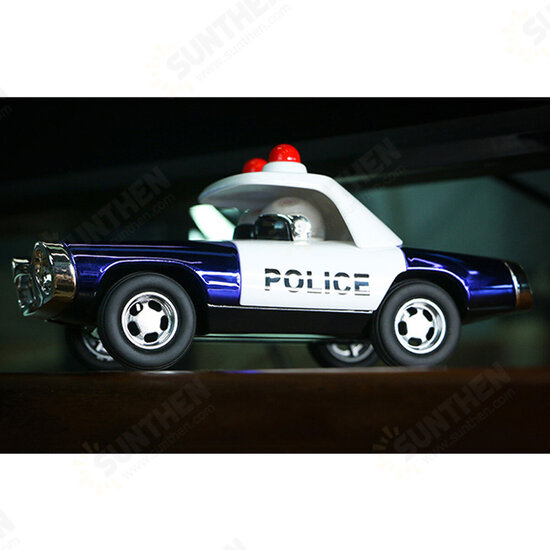 Alloy Police Pull Back Diecast Car Model Toy for Gift Collection Home Decoration