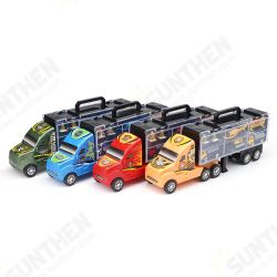 Alloy Trailer Container Car Storage Box Diecast Car Model Set Toy for Children's Gift Alloy Trailer Container Car Storage Box Diecast Car Model Set Toy for Children's Gift