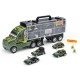 Alloy Trailer Container Car Storage Box Diecast Car Model Set Toy for Children's Gift