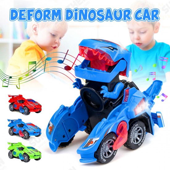 Creative Dinosaur Deformation Toy Car Puzzle Dinosaur Electric Toy Car Light and Music Electric Deformation Dinosaur Toys Creative Dinosaur Deformation Toy Car Puzzle Dinosaur Electric Toy Car Light and Music Electric Deformation Dinosaur Toys