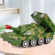 Electric Acousto-optic Universal Wheel Transform Armed Vehicle Model with LED Lights Music Diecast Toy for Kids Gift