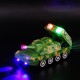 Electric Acousto-optic Universal Wheel Transform Armed Vehicle Model with LED Lights Music Diecast Toy for Kids Gift