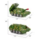 Electric Acousto-optic Universal Wheel Transform Armed Vehicle Model with LED Lights Music Diecast Toy for Kids Gift