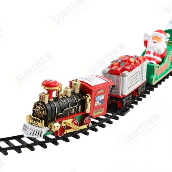 Electric Train Model Builidng Toys with Light Sounds Brick Block Toy Railway For Children Christmas Gifts Electric Train Model Builidng Toys with Light Sounds Brick Block Toy Railway For Children Christmas Gifts