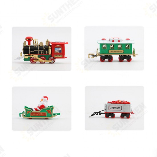 Electric Train Model Builidng Toys with Light Sounds Brick Block Toy Railway For Children Christmas Gifts Electric Train Model Builidng Toys with Light Sounds Brick Block Toy Railway For Children Christmas Gifts