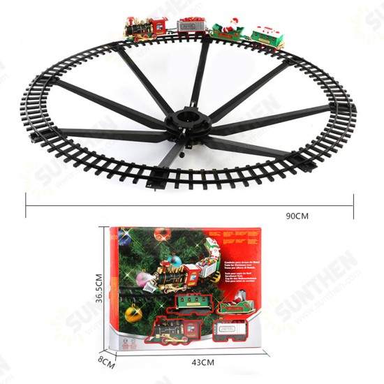 Electric Train Model Builidng Toys with Light Sounds Brick Block Toy Railway For Children Christmas Gifts