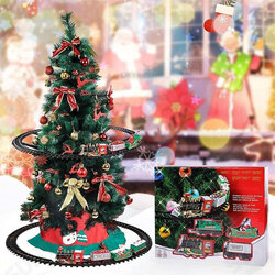 Electric Train Model Builidng Toys with Light Sounds Brick Block Toy Railway For Children Christmas Gifts