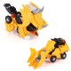 Electric Transformed Dinosaur Chariot Car Diecast Model Toy with LED Lights for Kids Gift