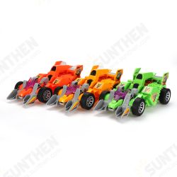 Electric Transforming T-Rex Dinosaur LED Car with Light Sound Diecast Model Toy Electric Transforming T-Rex Dinosaur LED Car with Light Sound Diecast Model Toy